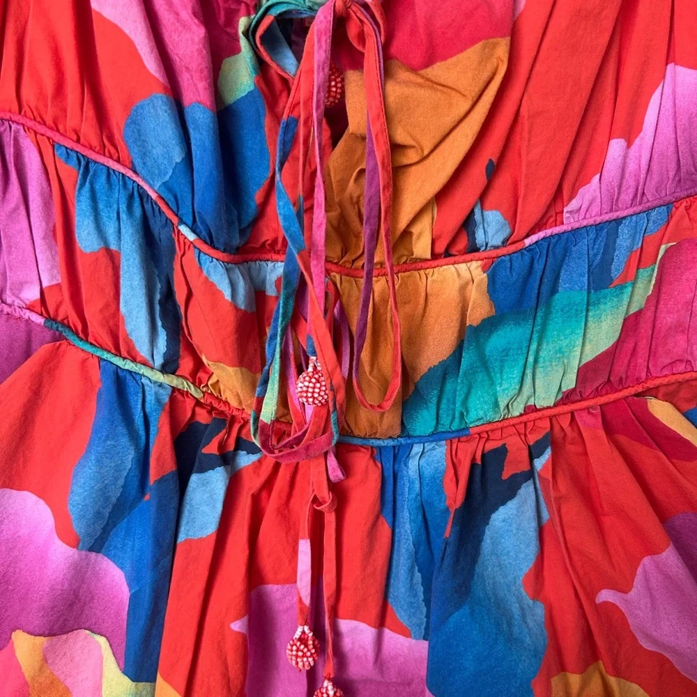 FARM Rio Colorful Abstract Playsuit - Picture 3 of 4